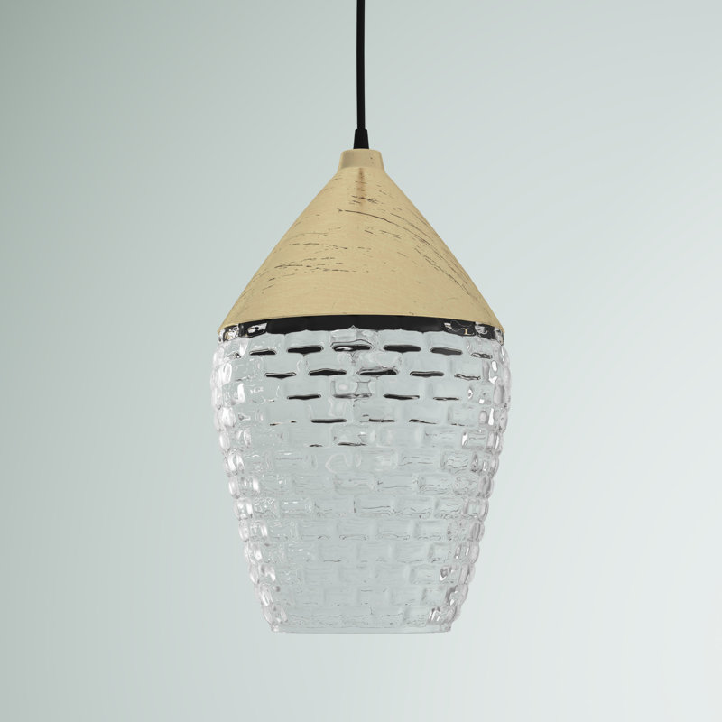 Luminaire suspendu en forme de goutte à 1 lumière Luler