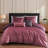 Bebejan Mauve Dreams 100% Cotton Sateen 5 Piece Reversible Comforter Set-122569081