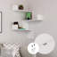 Luci 3 Piece Corner Wall Mounted Floating Shelf Modern Space-Saving Design-21170058