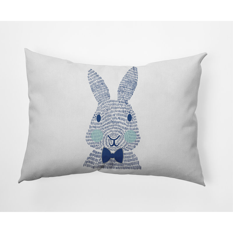 Housse et insert de coussin rectangulaire pour l'extérieur, Bleu cobalt foncé