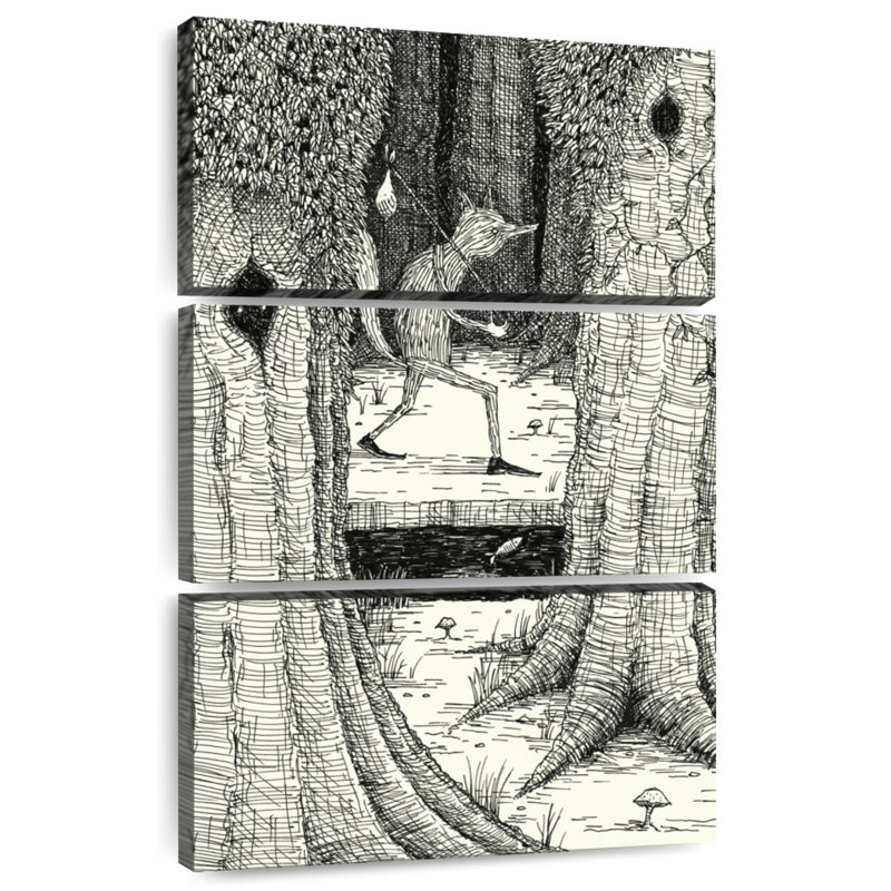 Through The Forest, 32" H x 20" W