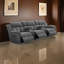 Canapé inclinable Jak, 2 consoles, sièges capitonnés, gris anthracite-100079618