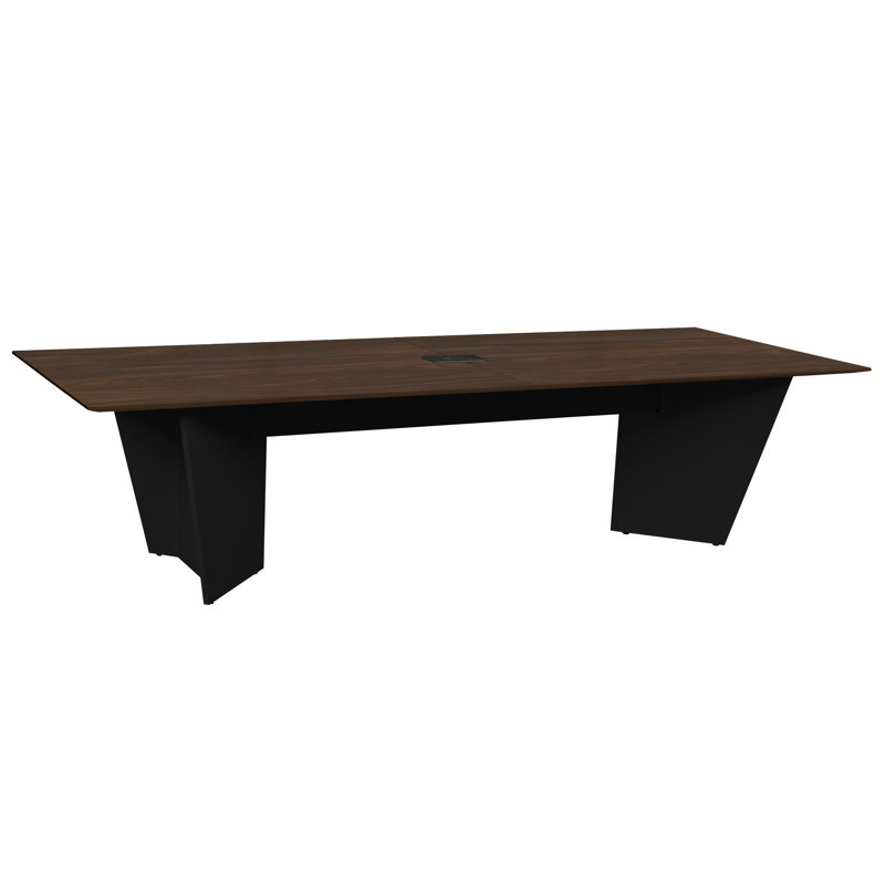 Array Conference Table with Power Data Grommet, 29" H x 120" L x 48" W, Natural Walnut