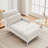 55" Upholstered One Arm Chaise Lounge Chair with Adjustable Headrests And Lumbar Pillow-1006359852