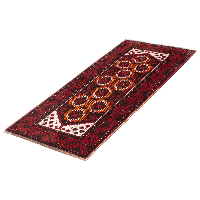 Tapis de couloir unique en laine noué à la main 3 pi 2 po x 6 pi 6 po nouvel âge Kalgoorlie