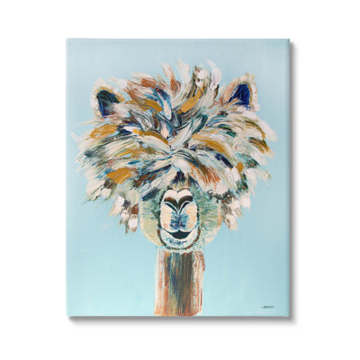 " Fluffy Alpaca Happy Animal " by Jen Seeley Painting Print