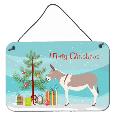Décoration murale à imprimé de Noël à cheval hinny