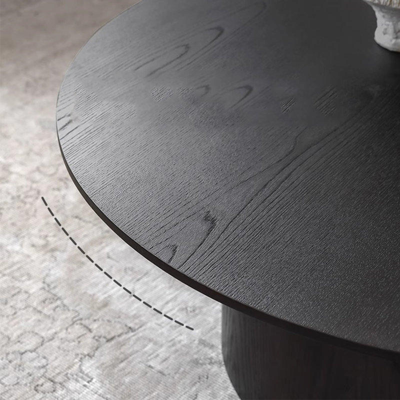 Table basse French French, Noir, H 16,1 po x L 37,4 po x l 37,4 po