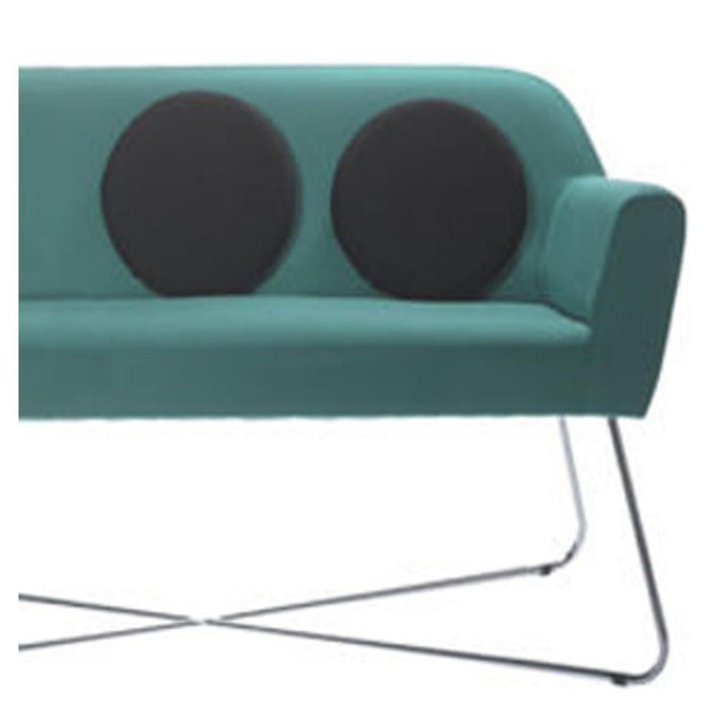 Sharmaine Circular Cushion, Black