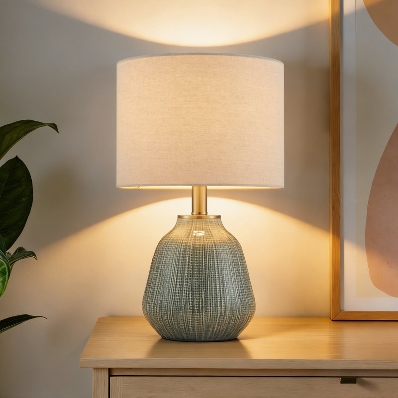 18’’ Textured Ceramic Table Lamp