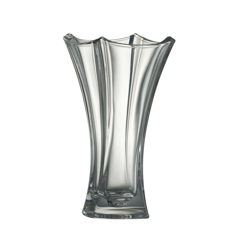 Glass Table Vase, 12" H x 5" W x 5" D