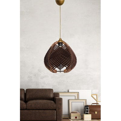 Élégant lustre brun de 11,8 po x 9,8 po avec base en plastique et capuchon en coton | Hauteur de câble réglable jusqu'à 27,6 pouces | Douille E27, 40 W maximum | Parfait pour les salles à manger et les espaces de vie, l'éclairage élégant et fonctionnel