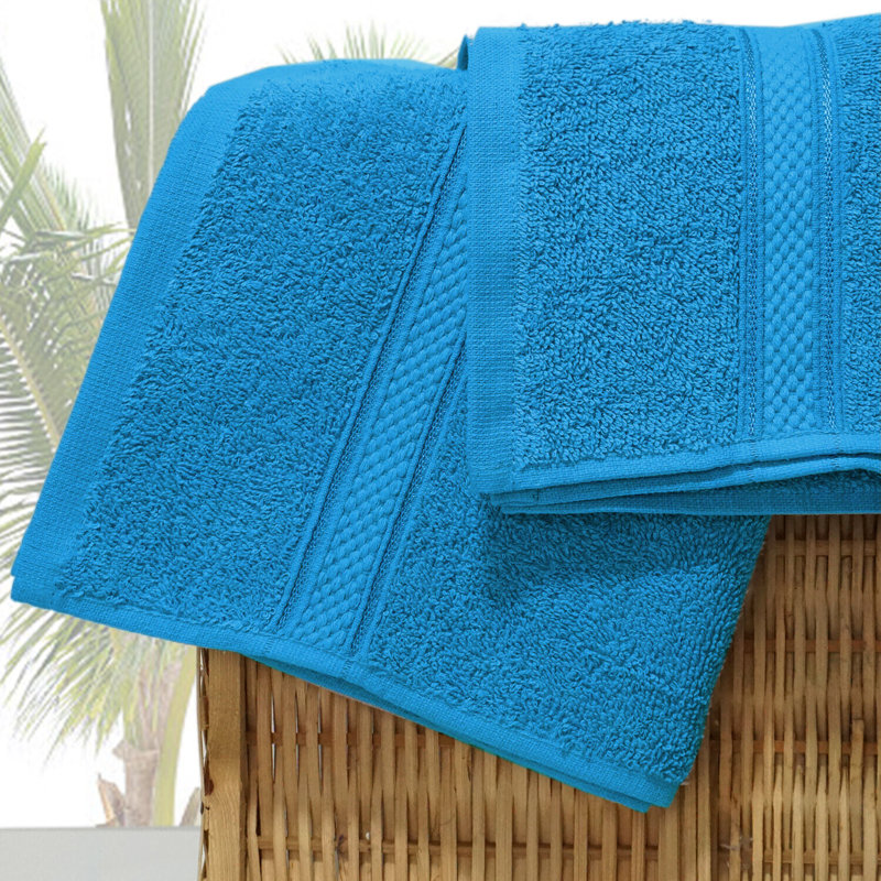 Dezyre Supper Soft Hand Towel, Aqua