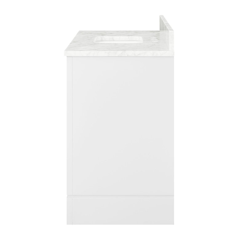 Anahem 48" Single Bathroom Vanity Set, White, 8" Widespread