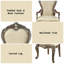 Chaise avec accoudoirs (ensemble de 2)