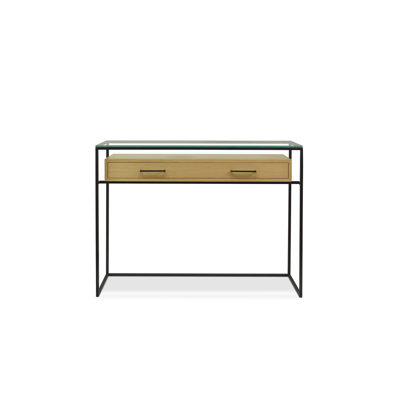 Damarii 110cm Glass Top Console Table
