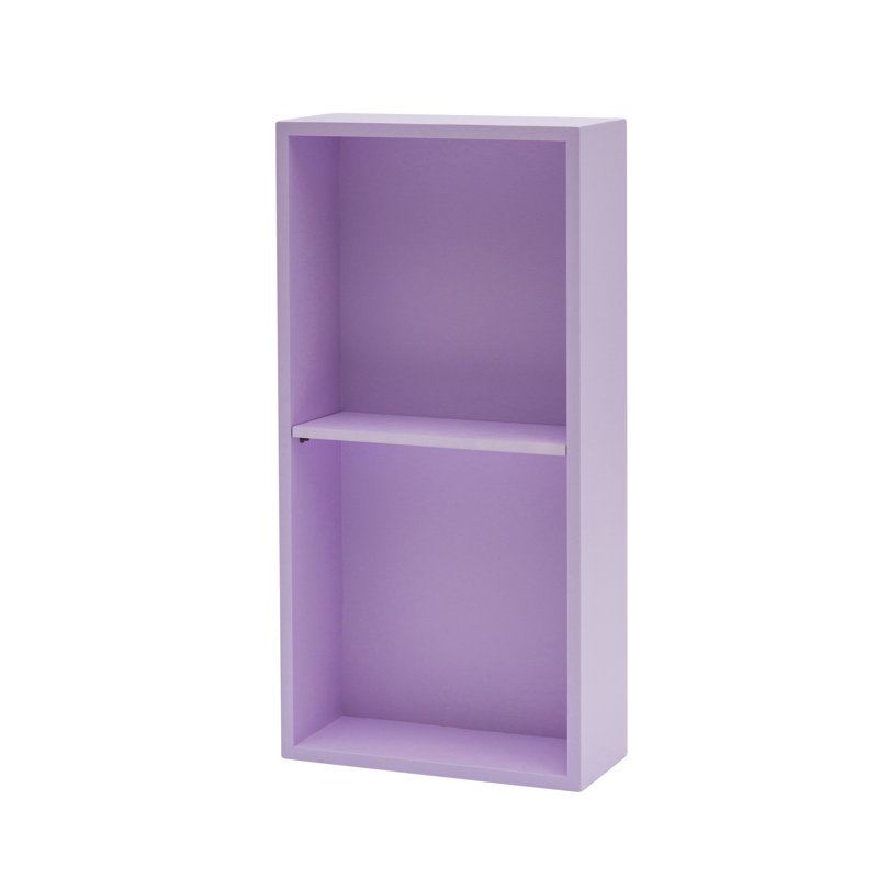 Alecto 80cm H x 40cm W Cube Bookcase, Purple
