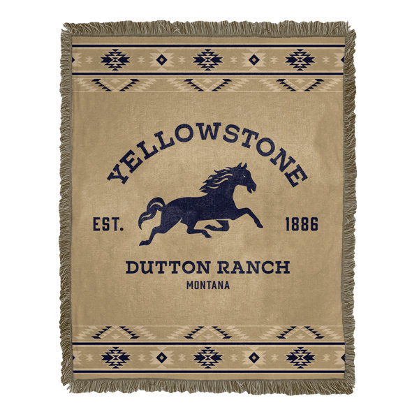 Northwest Yellowstone Dutton Ranch Woven Jacquard Throw | Wayfair