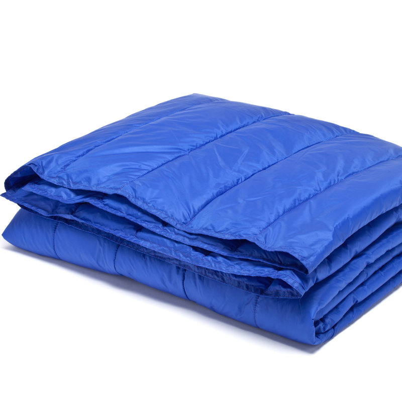 Quilted Throw Blanket, Electric Blue, Queen