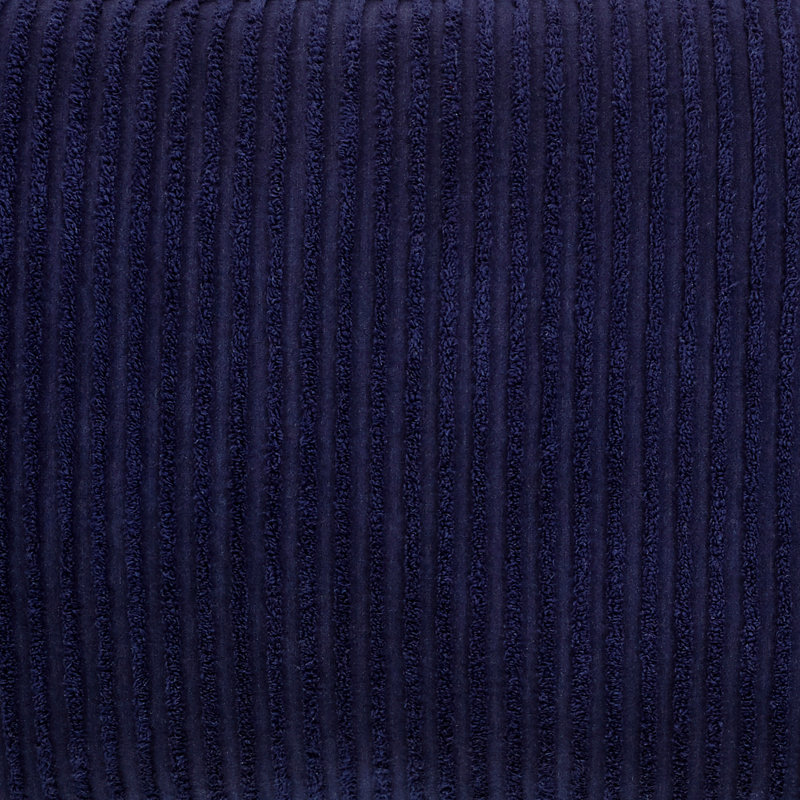 Taie décorative touffetée 100% coton Jullian, motif à rayures moderne, housse décorative douce et respirante, certifié OEKO-TEX, lavable à la machine, très grand lit (20 po x 36 po), bleu marine, toutes saisons