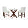 Auden Espresso Natural Counter Set 3PC