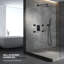 Robinets de douche muraux avec valve brute