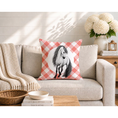 Coussin réversible Horse