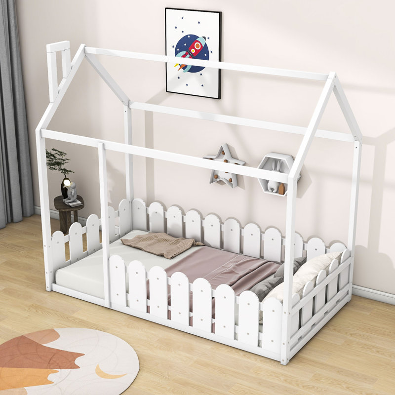 Lit simple Deloit par Harper Orchard, Blanc