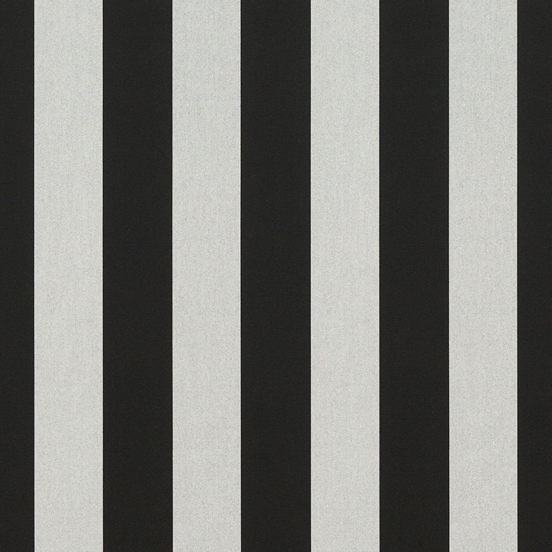 Tissu Sunbrella à rayures 46 po, Noir