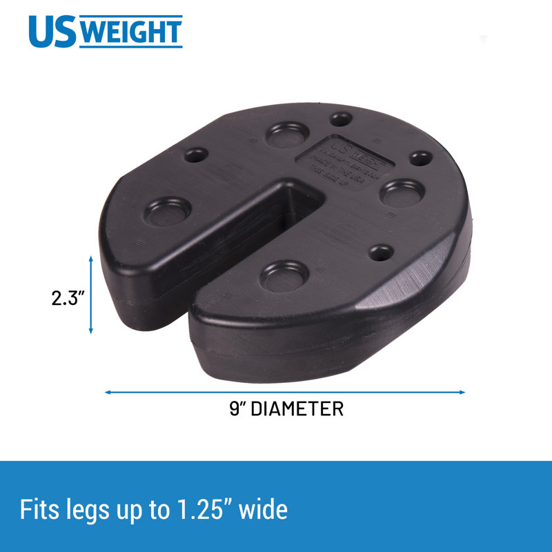 US Weight 20 lbs. Concrete Prefilled Canopy-Pop Up Tent Weights - Set of 4, 20 lb.