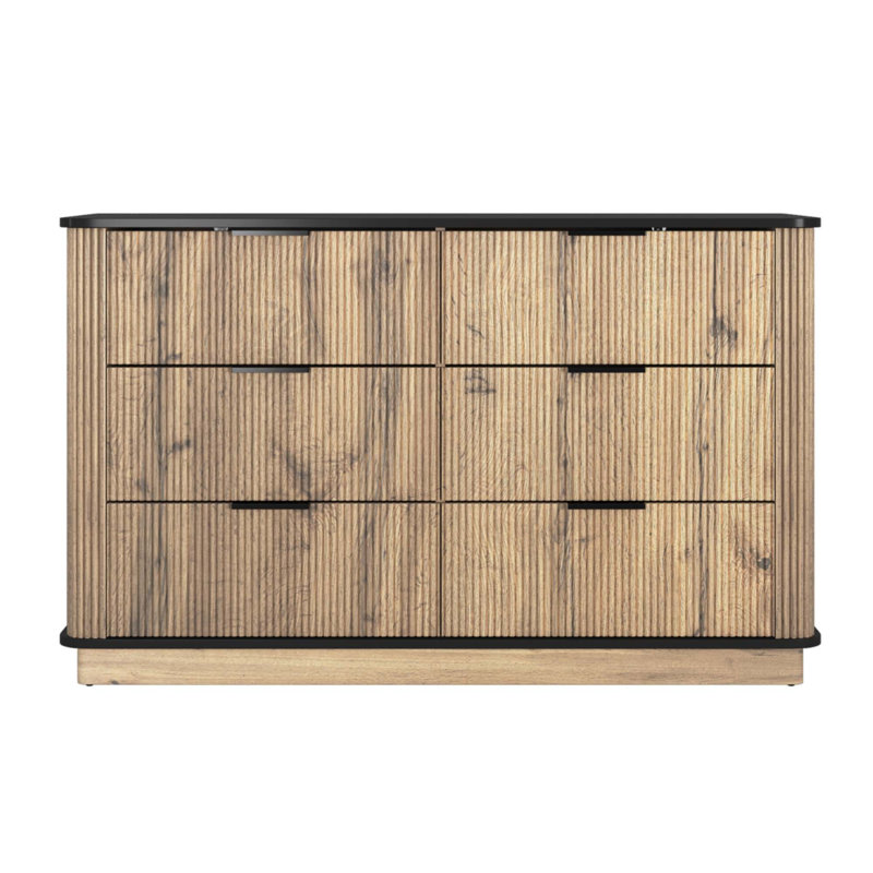 Modern Multi-Functional Six-Drawer MDF Cabinet