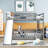 Over  Bunk Bed With Slide And Ladder