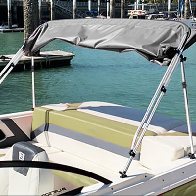 Tuyau droit en alliage d'aluminium pour bateau à rames à 4 arcs - Accessoire de remplacement marin pour l'aviron et la voile, tuyau en alliage d'aluminium fixé à droite, 4 arcs