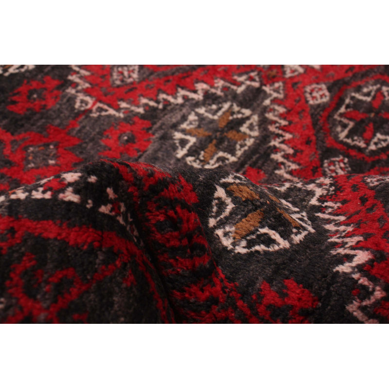 Tapis unique en laine noué à la main 1990S 3 pi 8 po x 6 pi 10 po Sheeran