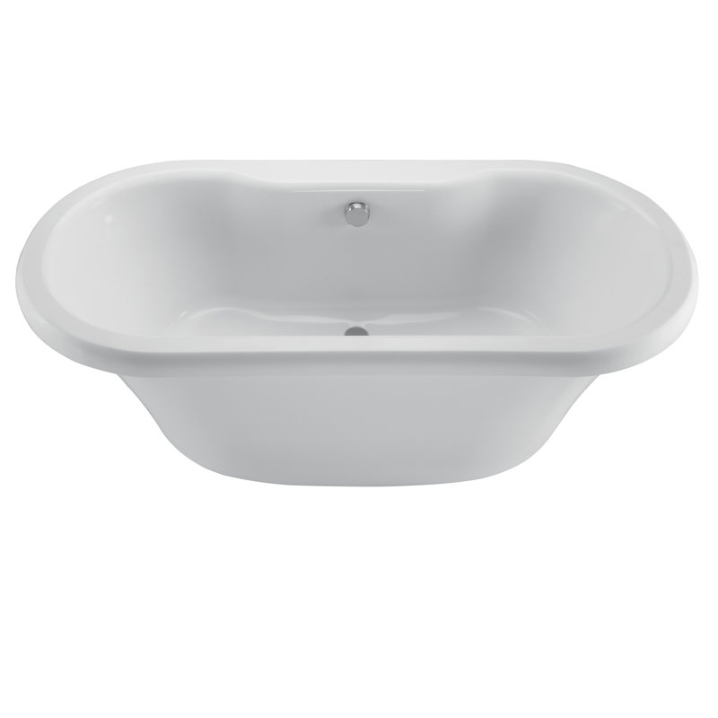 Baignoire de trempage autoportante MTI Solutions, Blanc, H 23,5 po x l 41,63 po x L 66,5 po