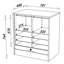 Cauley 1 -Door 8 -Shelf Tambour Unit-41149080