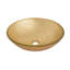 Fine Fixtures Modern Glass Vessel Round 16 X 16 In Gold