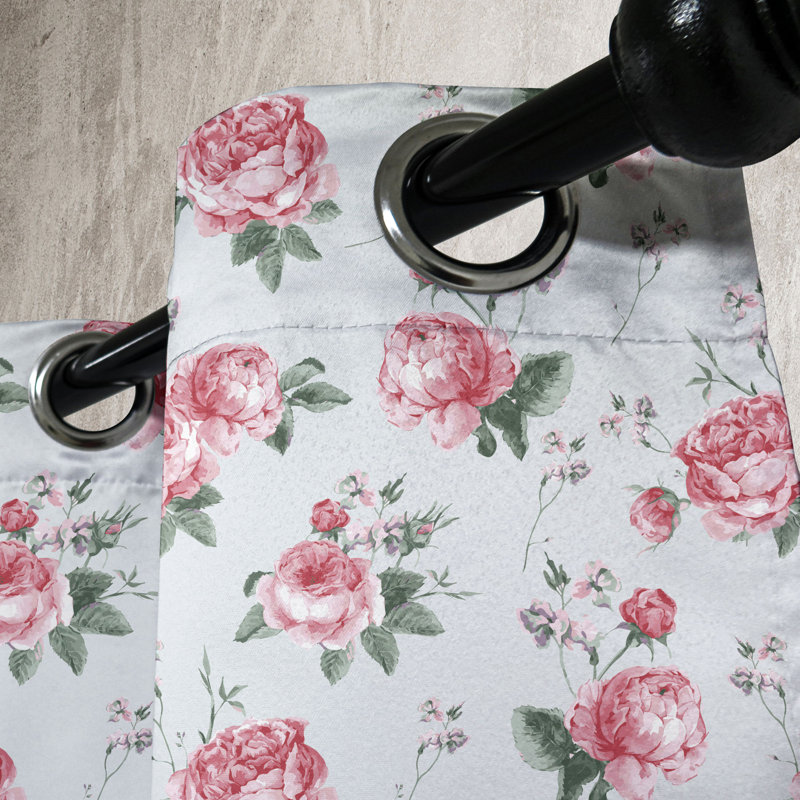 Sateen Semi Sheer Curtain Pair, 50" W x 120" L