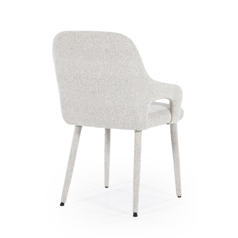 Dining Chair Upholstered Arm Chair, Beige