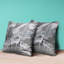Housse et insert de coussin décoratif carré en polyester Curious Deer-107347932-107347941