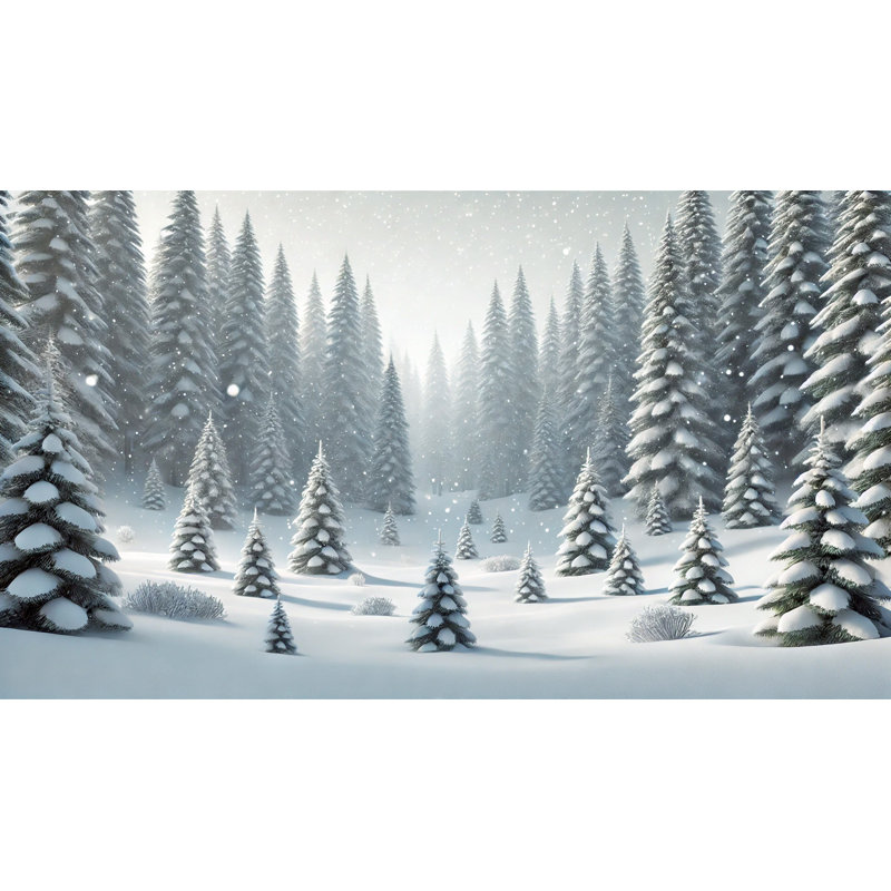 Art mural sur toile Evergreen Wonderland, H 20 po x l 36 po
