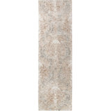 Carrera Damask Handmade Tufted Wool Stone Area Rug