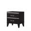 Table de chevet noire