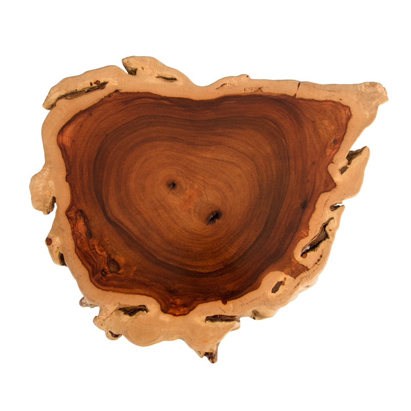 Makha Burled Wood End Table