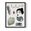 Collection encadrée Mindfulness IV, impression sur bois massif-1633129615-1633129622