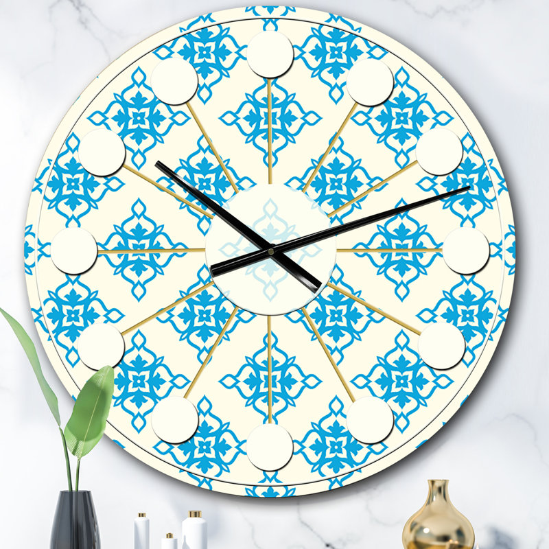 Horloge murale rétro Mid-Century, Surdimensionné