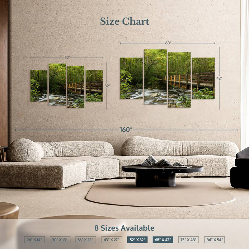 Grand ruisseau Great Smoky Mountains, H 32 po x l 52 po