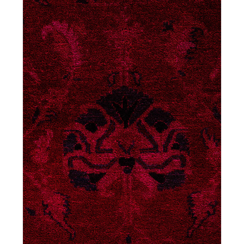 Overdyed One-of-a-Kind 9' 2" X 12' 1" Hand Knotted Area Rug