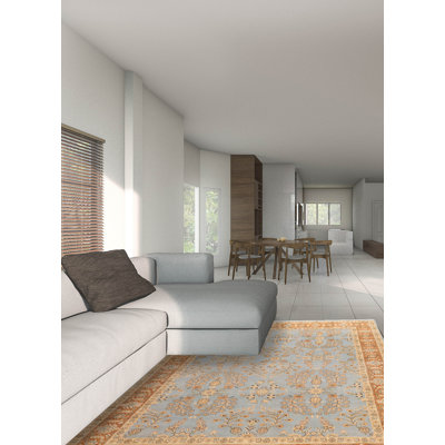 Jamshidpour Blue Rug 9'0" x 11'7"
