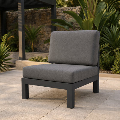 MIMO Aluminium Middle Sofa Module with Cushions